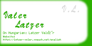 valer latzer business card